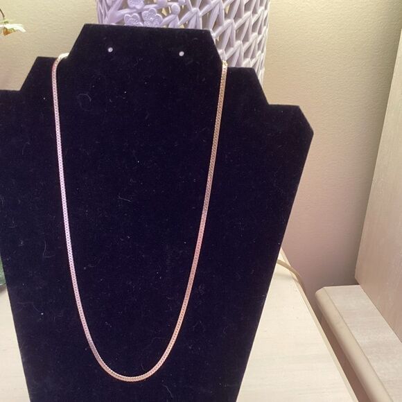 Goldtone Herringbone Necklace - Picture 2 of 6